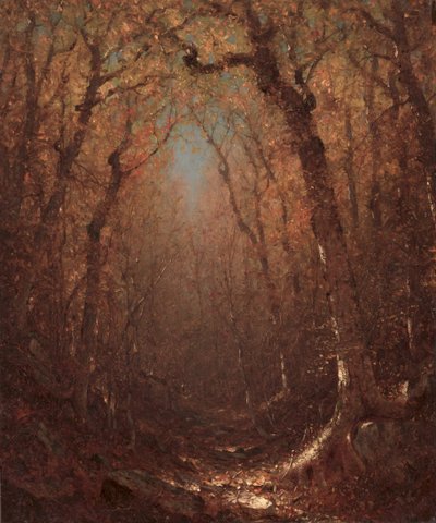 Jesień, leśna ścieżka autorstwa Sanford Robinson Gifford