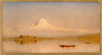 Góra Rainier, Zatoka Tacoma - Puget Dźwięk autorstwa Sanford Robinson Gifford