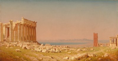 Ruiny Partenonu autorstwa Sanford Robinson Gifford