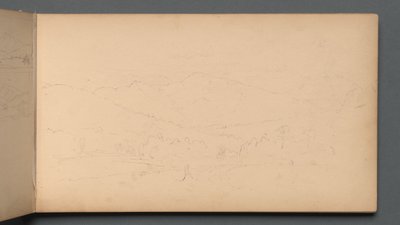 Szkicownik, strona 10: Carter Mountian , 1859. autorstwa Sanford Robinson Gifford