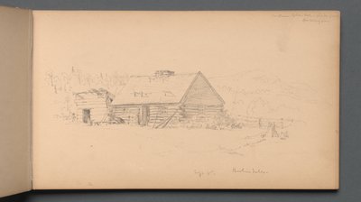 Szkicownik, strona 14: "Upadek Berlina 2 września" autorstwa Sanford Robinson Gifford
