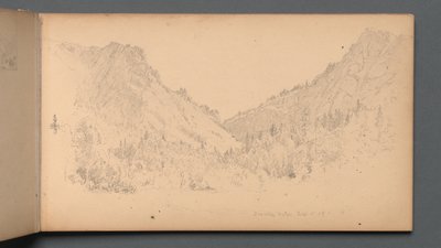 Szkicownik, strona 18: Dixville Notch, 4 września 89, 1859. autorstwa Sanford Robinson Gifford