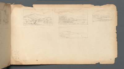 Szkicownik, strona 40: Krajobraz Maine autorstwa Sanford Robinson Gifford