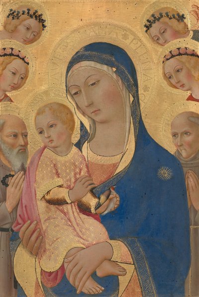 Madonna z Dzieciątkiem ze św. Hieronimem, św. 14601470. autorstwa Sano di Pietro