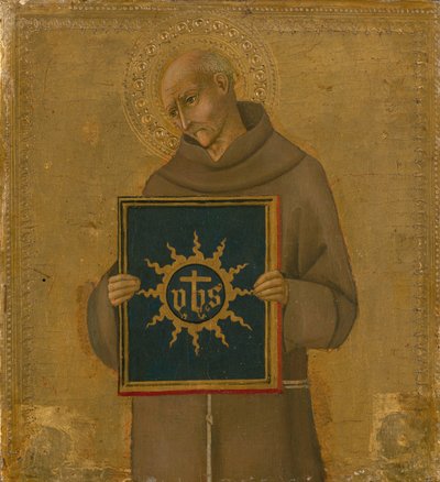 Św. Bernardyn, 1450-60. autorstwa Sano di Pietro