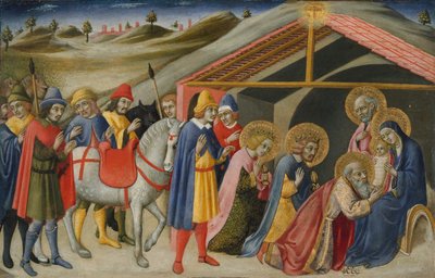 Adoracja Trzech Króli, ca. 1470. autorstwa Sano di Pietro