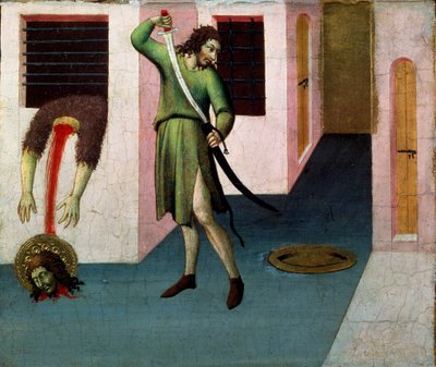 Ścięcie św. Jana Chrzciciela, XV w. autorstwa Sano di Pietro