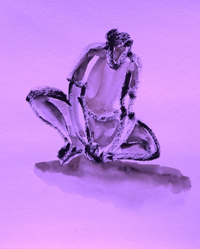 Refleksja na kolanach autorstwa Santhosh ch