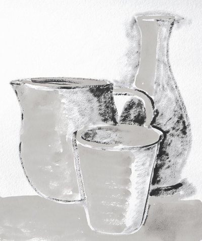 Szkic monochromatycznej martwej natury autorstwa Santhosh ch