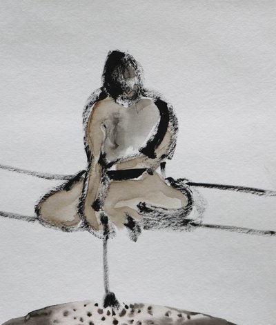 Szkic medytacji samuraja autorstwa Santhosh ch