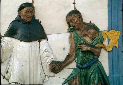 Siedem uczynków miłosierdzia, nakarmienie głodnych autorstwa Santi Buglioni