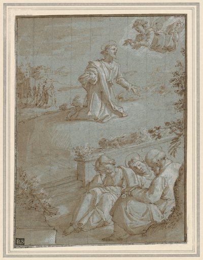 Agonia w ogrodzie , c. 1591. autorstwa Santi di Tito