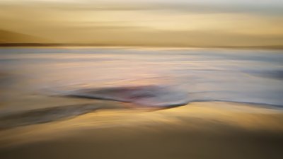 Rozmyty zachód słońca nad oceanem autorstwa Santiago Pascual Buye