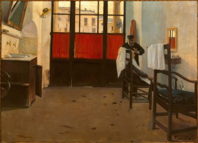 Fryzjer Puigcerda autorstwa Santiago Rusiñol