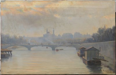 Sekwana i Trocadero autorstwa Santiago Rusiñol