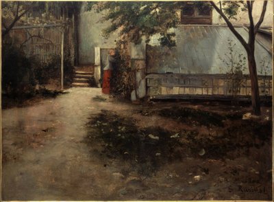 Podwórko mojego domu autorstwa Santiago Rusiñol