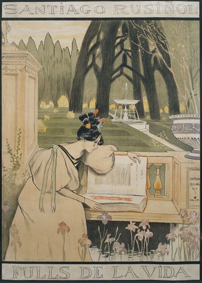 Życie odchodzi plakat autorstwa Santiago Rusiñol