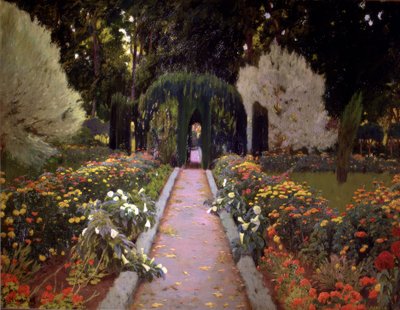 Ogrody Aranjuez (Arbour) autorstwa Santiago Rusiñol