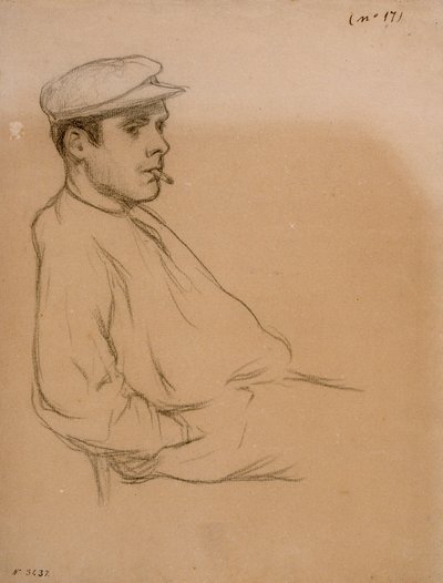 Portret mężczyzny autorstwa Santiago Rusiñol