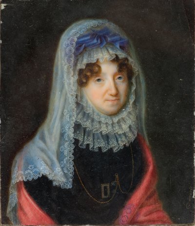 Portret Lucy Byng, wdowa hrabiny Bradford (1766-1844), ok. 1806-44 (olej na płótnie) autorstwa Santo Panario