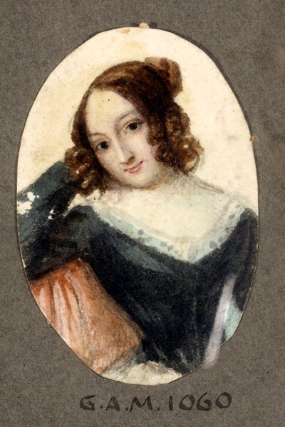 Młoda dziewczyna z szpiegowskim uśmiechem Obraz Santo Panario (1786-1871) Geny XIX w., Galleria d