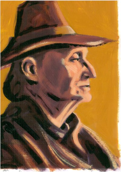 Edith Sitwell (1887-1964), 2008 (olej) autorstwa Sara Hayward