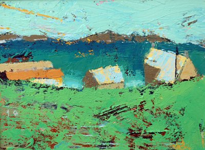 Zagroda Iona (akryl na płótnie) autorstwa Sara Hayward