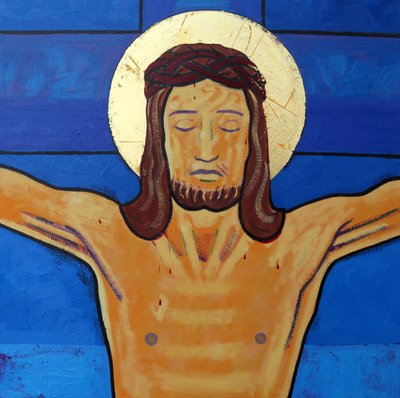 Jezus umiera na krzyżu autorstwa Sara Hayward