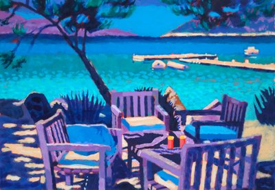La Mer # 3, 2023 (akryl na płycie) autorstwa Sara Hayward