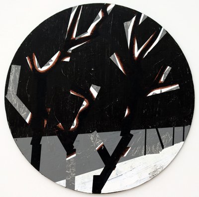 Twixt Heaven and Earth I-N (akryl na okrągłej tablicy) autorstwa Sara Hayward