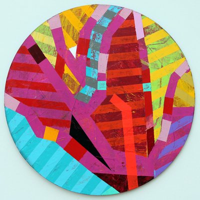 Twixt Heaven & Earth III-A (akryl na okrągłej tablicy) autorstwa Sara Hayward