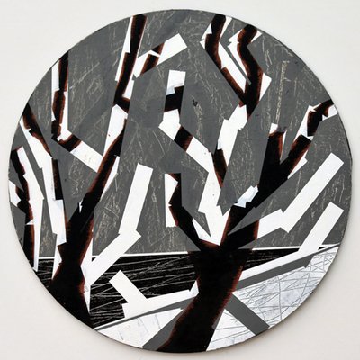Twixt Heaven & Earth V-B (akryl na okrągłej tablicy) autorstwa Sara Hayward
