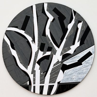 Twixt Heaven & Earth VII-B (akryl na okrągłej tablicy) autorstwa Sara Hayward