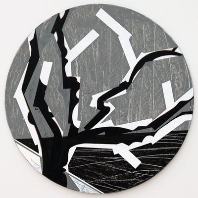 Twixt Heaven & Earth VIII-B (akryl na okrągłej tablicy) autorstwa Sara Hayward