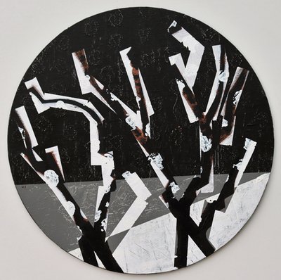 Twixt Heaven & Earth XI-B (akryl na okrągłej tablicy) autorstwa Sara Hayward