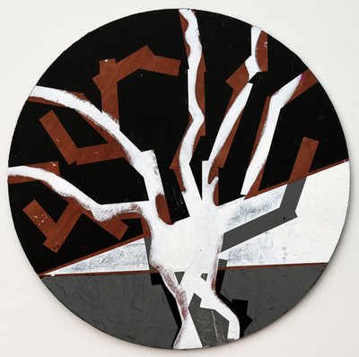 Twixt Heaven & Earth XII-B (akryl na okrągłej tablicy) autorstwa Sara Hayward