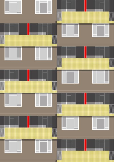 Spa Green Estate, 2017 (w wersji cyfrowej) autorstwa Sarah Evans