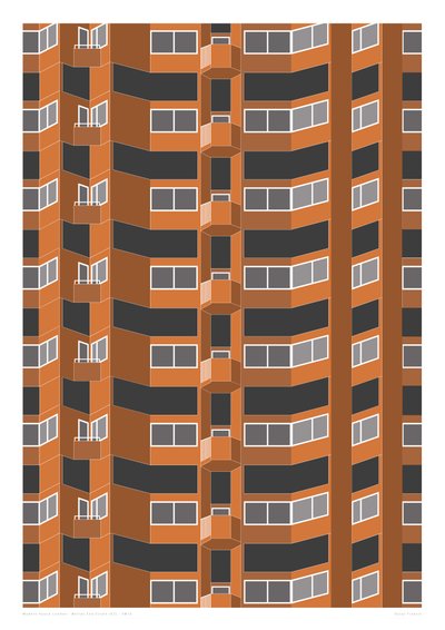 Worlds End Estate, 2014 (grafika giclee) autorstwa Sarah Evans