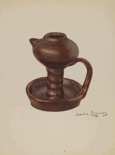 Lampa smarowa, ok. 1939. autorstwa Sarkis Erganian