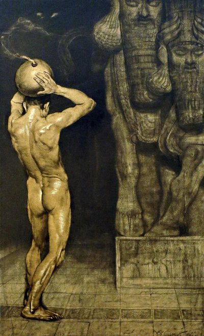 Anarchista, 1894 autorstwa Sascha Schneider