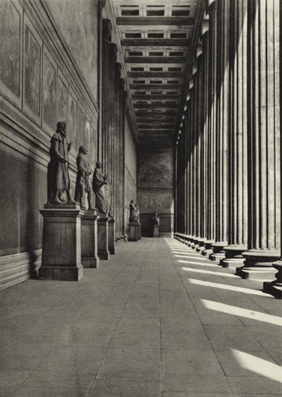 Berlin: Altes Museum; Stare Muzeum (zdjęcie czarno-białe) autorstwa Sasha Stone