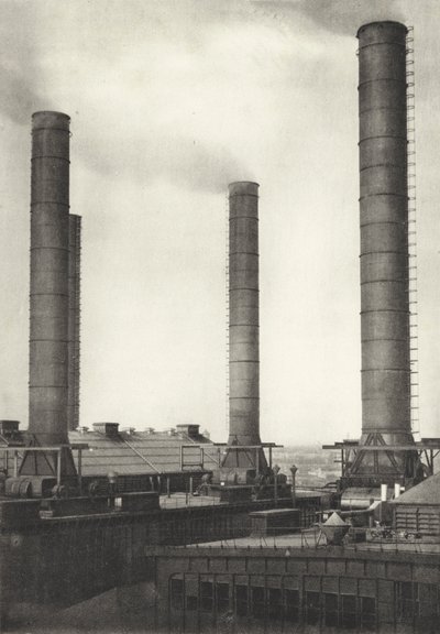Berlin: Grosskraftwerk Klingenberg; Duża elektrownia Klingenberg (zdjęcie czarno-białe) autorstwa Sasha Stone
