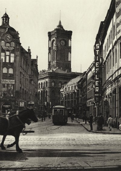 Berlin: Ratusz; Ratusz (zdjęcie czarno-białe) autorstwa Sasha Stone