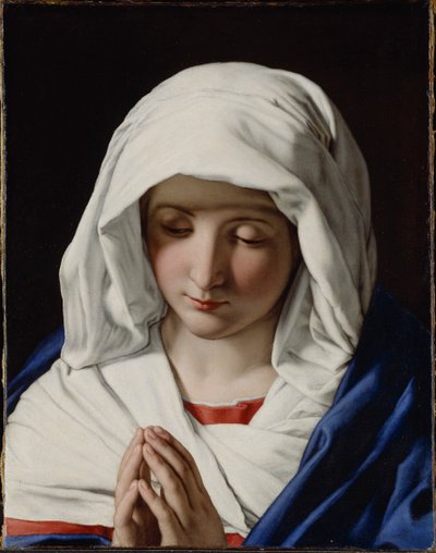 Dziewica w modlitwie, 1640s. autorstwa Sassoferrato