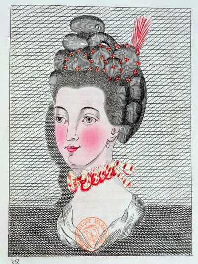 Sztuka Fryzjerstwa w Paryżu, 1767 autorstwa Sauveur Legros or Le Gros