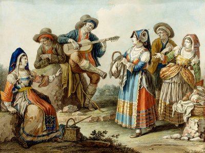 Pieśń neapolitańska, 1882 autorstwa Saviero Xavier della Gatta