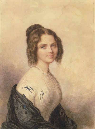 Anne Charlotte Lynch Później Pani Vincenzo Botta, ca. 1847. autorstwa Savinien Edme Dubourjal