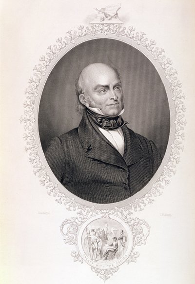 John Quincy Adams, z „Historii Stanów Zjednoczonych”, tom. II, autorstwa Charlesa Mackay