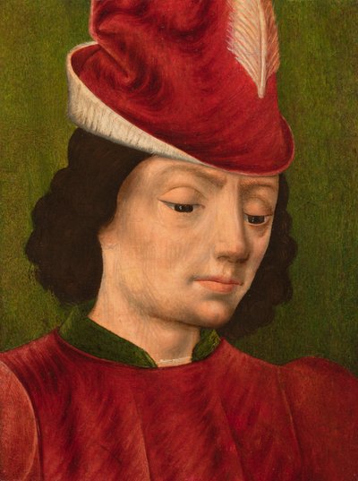 Postać męska, być może św. Sebastian: fragment, ok. 1480 autorstwa Savoyard School