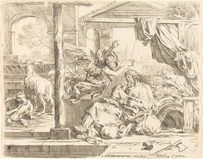 Sen św. Józefa autorstwa Sébastien Bourdon